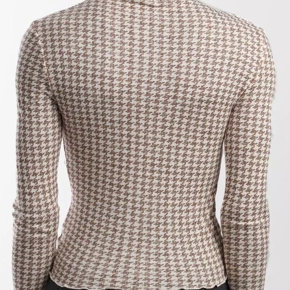 FP Intimately Free Little Crush Houndstooth Top Sz Med - Picture 3 of 7